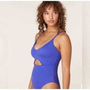 Andie The Samoa One Piece Bathing Suit Lapis NWT Medium